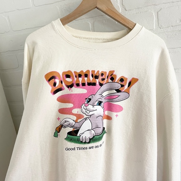 Domrebel Carrot Sweatshirt Cream Streetwear Farfetch Made in Canada Rabbit XL - Picture 9 of 12